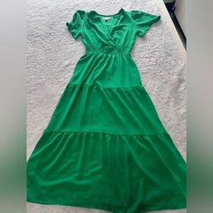 Vibrant Green Maxi Dress